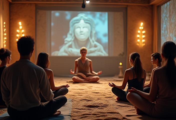 Mythology-inspired yoga workshop with storytelling and mindfulness practice
